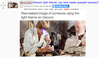 Illustration for article titled Nobody Understands The People Who Use Discord's 'Light' Theme